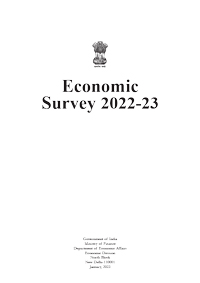Economic Survey 2022-2023